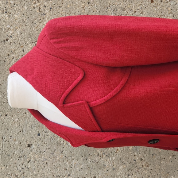 LIDA BADAY red wool jacket - Picture 7 of 13